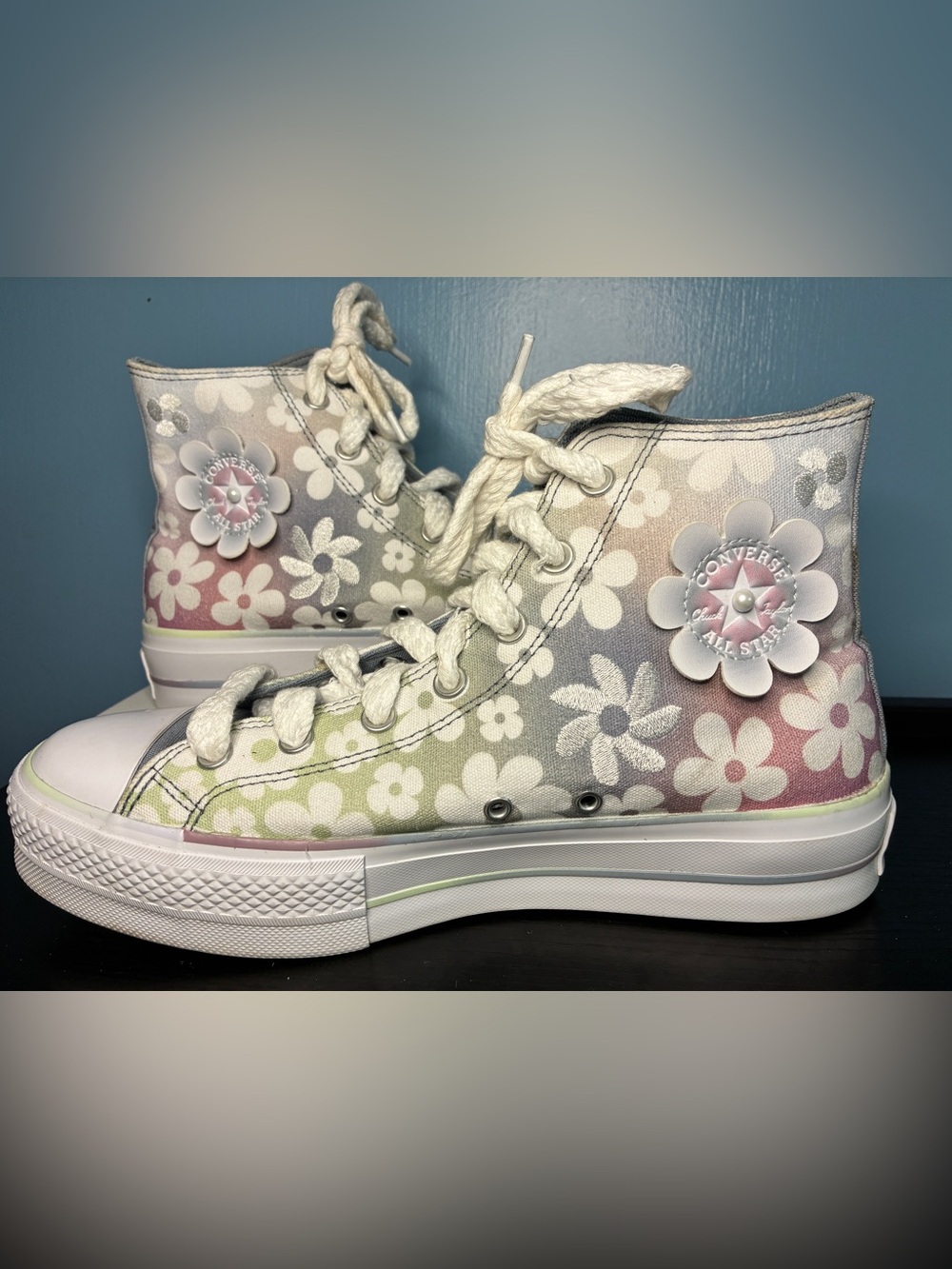Converse Women's High-Top Sneakers in Pastel Floral